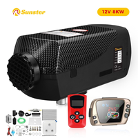 Sunster Air Diesel Heater 8KW 12V Universal Car Parking Heater Autonomy With Remote LCD Monitor Voice Broadcast for Mot