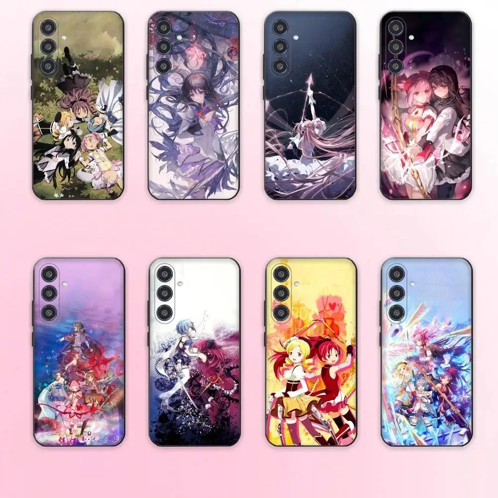 

P-Puella M-Magi Madoka M-Magica phone Case For Samsung Galaxy A73,A72,A71,A70,A53,A52,A51,Others Soft Black Shell