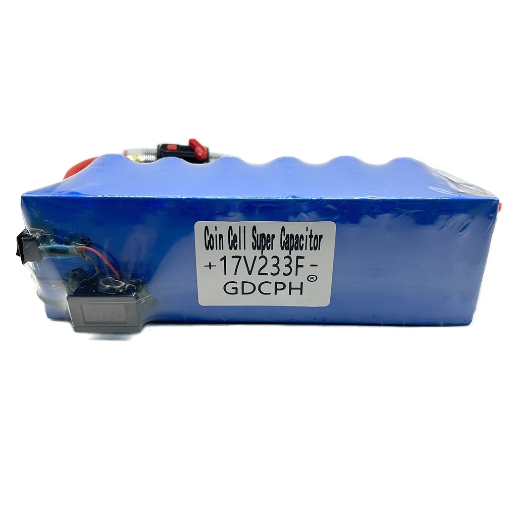 GDCPH 17V233F Supercapacitor Automobile Rectifier Module 2.85V700F Super Farad Capacitor Large Capacity With Voltmeter