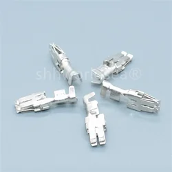 Shhworldsea 10pcs auto car splices wire 6.3mm big Crimp terminal Non-insulated automotive female connector pins 926965-1 DJ6218