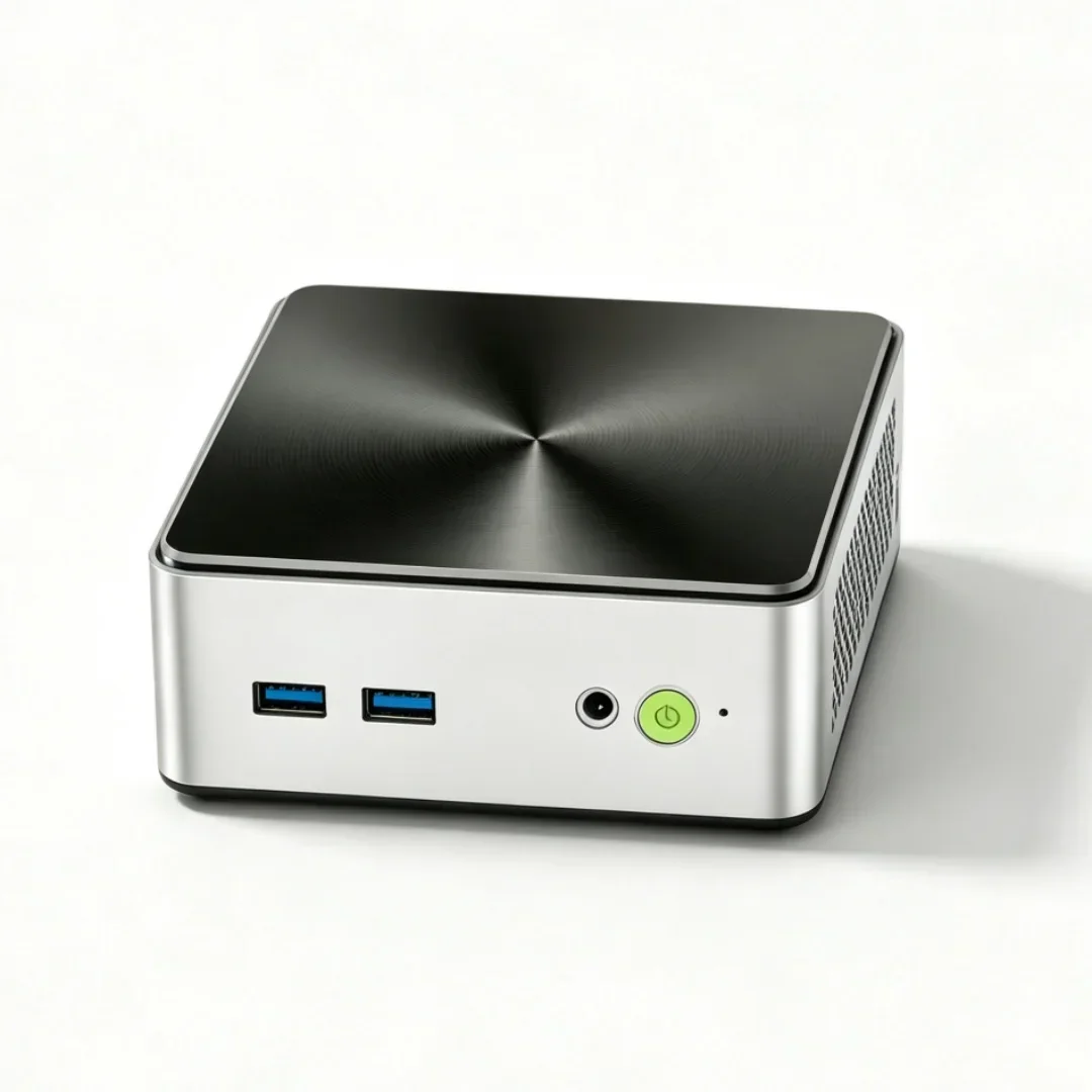 미니 PC 인텔 N97 8GB 128/256/256/512GB 듀얼 M.2 슬롯 데스크탑 컴퓨터, 온도 조절 냉각 팬 지원 썸네일 5
