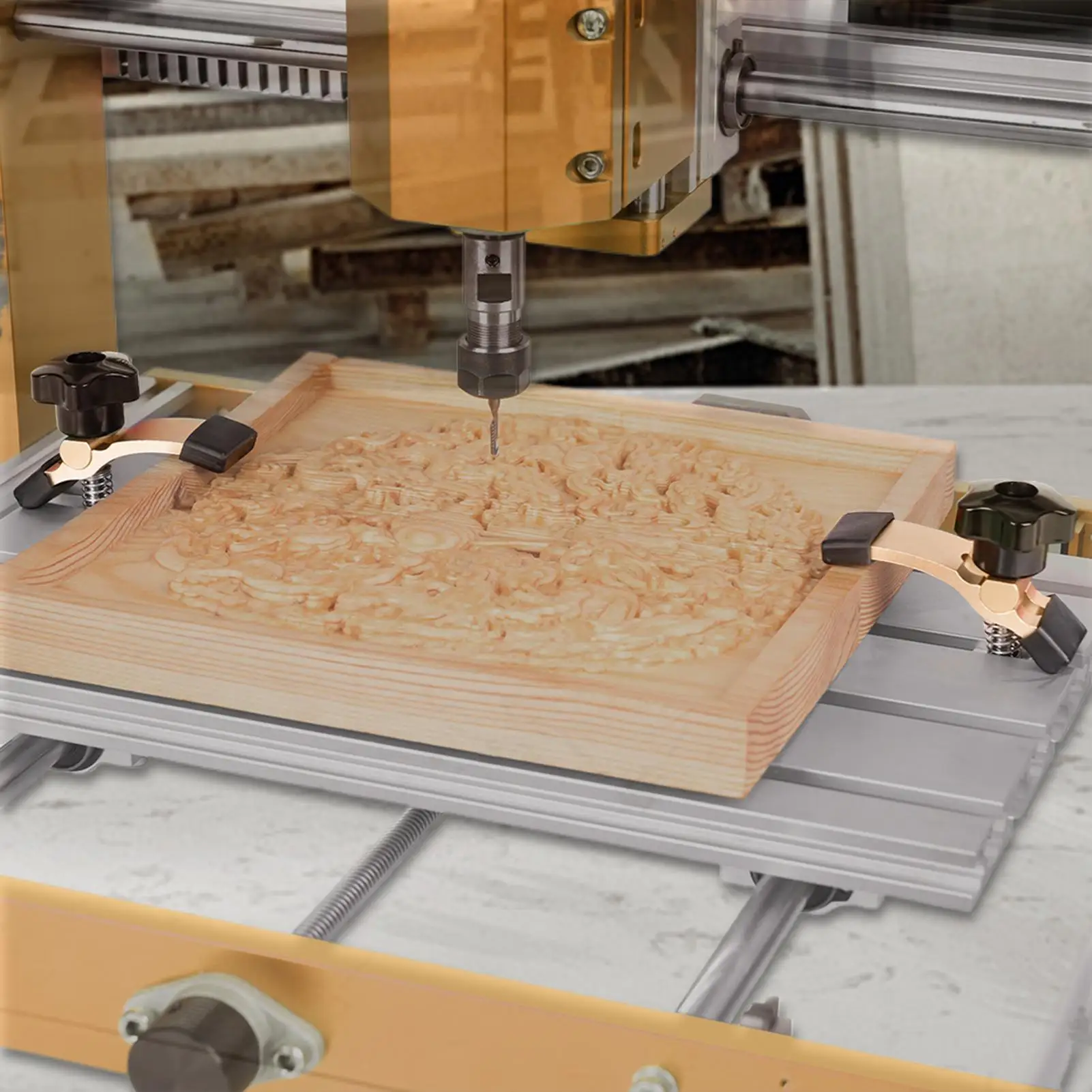 Router Hold Down Clamps T Track Hold Down Fixture Engraving Machine Fastening Jigs For Drill Presses Table Saws Milling CNC