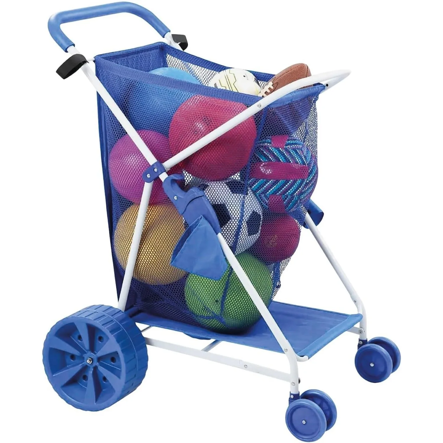 Folding Multi-Purpose Deluxe Beach Cart With Wide Terrain Wheels - Holds Your Beach Gear and more,26