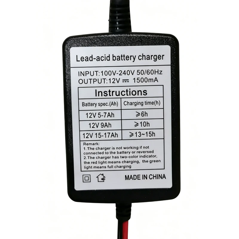 12V 1.5A Automatic Fast Motorcycle Charger For AGM Gel Lead Acid Battery 1.3AH 3AH 5AH 7AH 12AH 20AH With Indicator EU US Plug