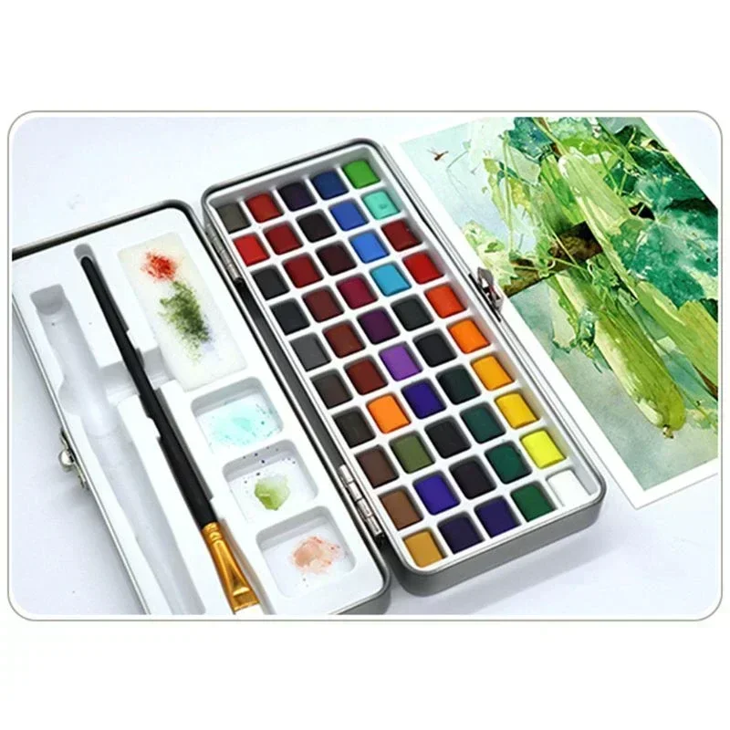 

Solid Watercolor Paints Water Colours Set for Art Painting Nail Design 076