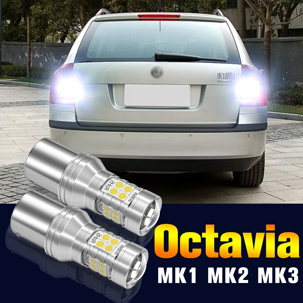 

2pcs LED Reverse Light Bulb Backup Lamp For Skoda Octavia MK1 MK2 MK3 1 2 3 1996-2018 2012 2013 2014 2015 2016 2017 Accessories