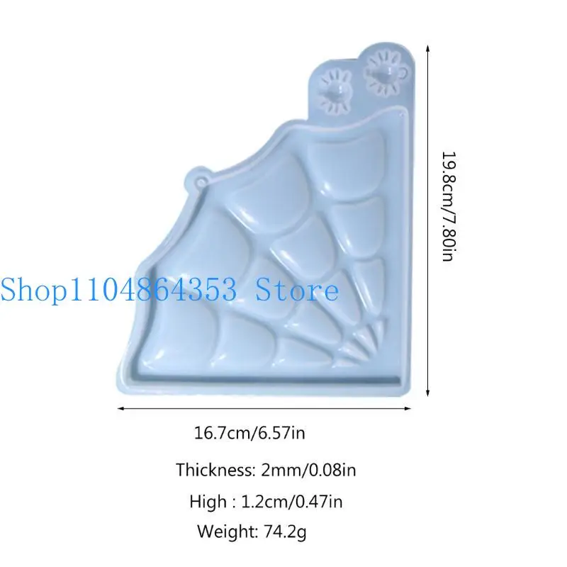 652F Spinnen Web Dekor Form DIY Desktop Ornamente Anhänger Schmuck Epoxidharz Form – Detail 6