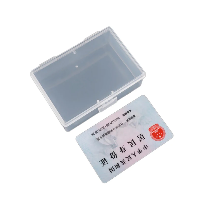 1pc Plastic Storage Box Makeup Organizer Clear Square Diamond Painting Plastic Box Cosmetics Storage Box Desktop Organizer