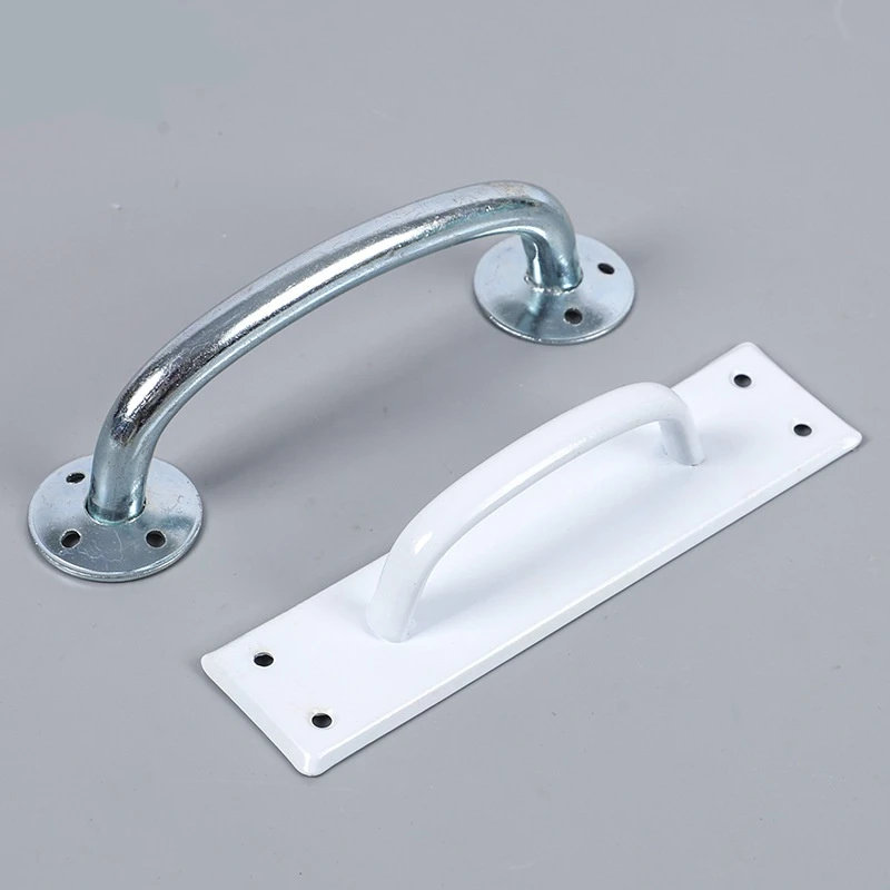 2PCS Handle Solid Steel Bar Door Handle Base Plate Industrial Handle Factory Sliding Door Handle