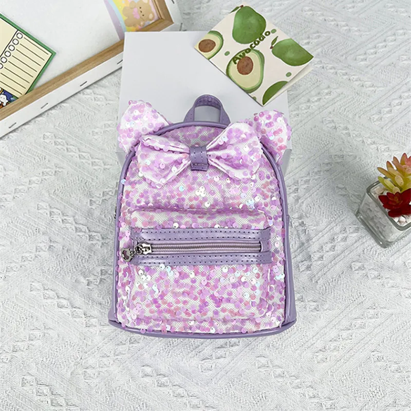 Mochila escolar para niños, mochila de jardín de infantes, Mini mochila de lentejuelas para bebé, bolsa para niños, moda para niña de princesa de dibujos animados, Plecak