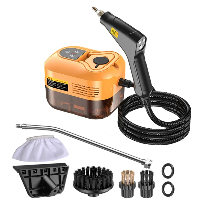 

AA01-High-Efficiency Handheld Steam Cleaner With Advanced Sterilizations For Home Car Kitchen Air Conditioner EU Plug Orange