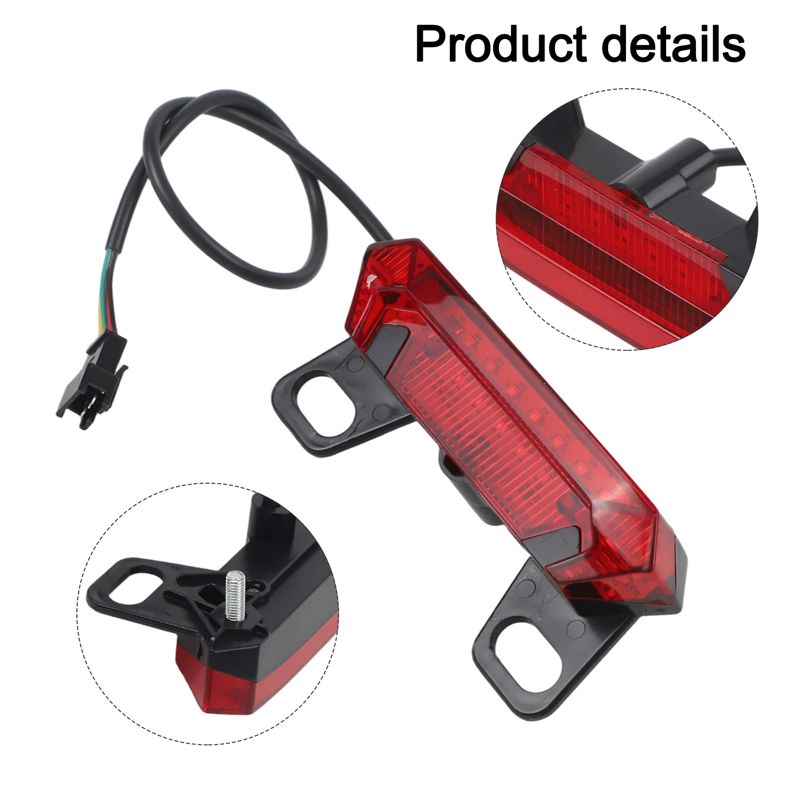 36-48V Ebike Rear Light Tail Light Safety Warn Rear Lamp For Electric Bicycle Warning-Light Safety Warning- Bicycle Light