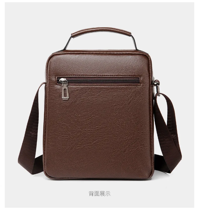 2025 Casual Large Capacity Retro Crossbody Bag for Men, Standing Waterproof Shoulder Bag, Wear-resistant Handbag