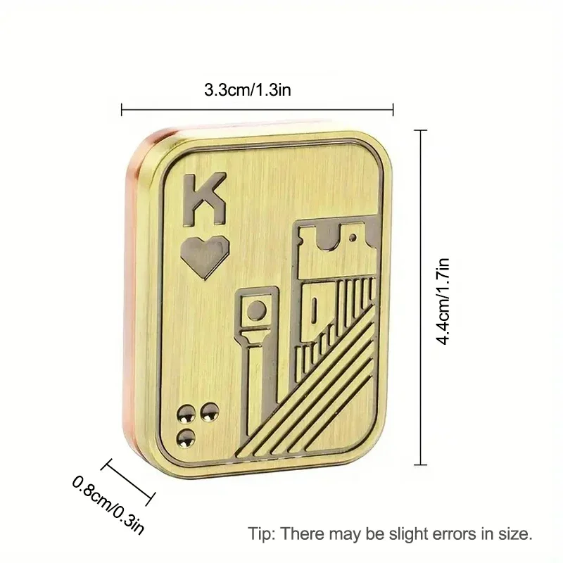 fidget toy adult mens irritable table toy edc metal fidget slider magnetic poker push card adult irritable toy anxiety diso