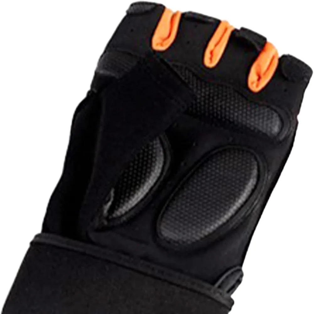 Elastic Full Palm Pad Half Finger Gloves M/L/XL Workout Gloves Bicycle Gloves Fitness Training