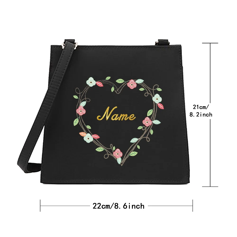 Personalized Customized Simple Printed Messenger Bag, Shoulder Bag and Women's Square Bag Are Suitable for Commuting.