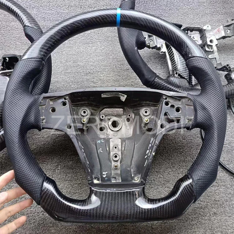 

For VOLVO C30 C70 S40 V50 Carbon Fiber LEATHER STEERING WHEEL