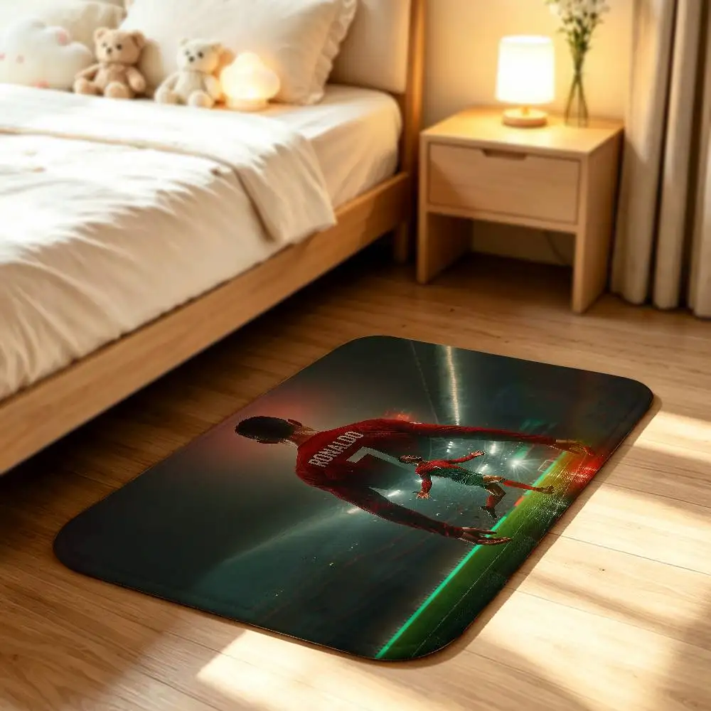So Cool C-Cristiano Ronaldo CR7 Short Plush Rug Carpet Machine Washable Soft Comfortable Anti‑Slip Floor Mat Home Decor