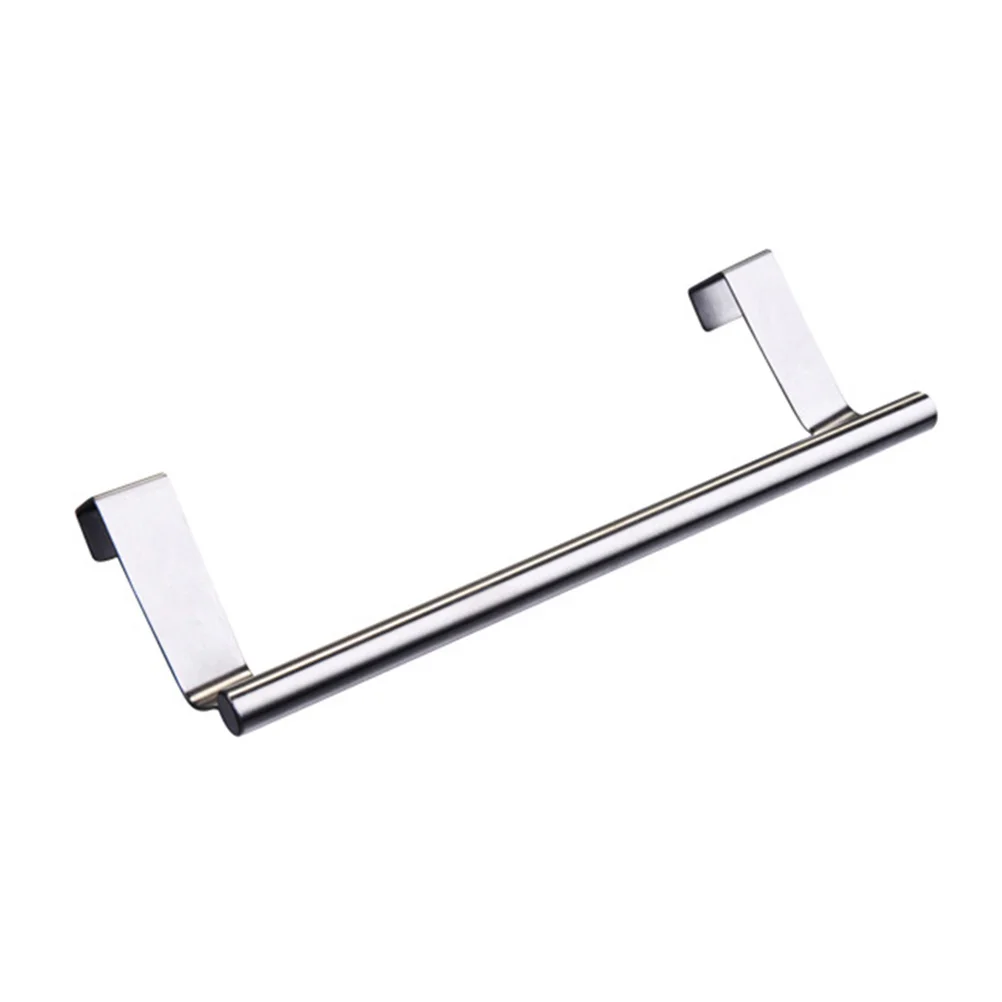 

Stainless Steel Towel Hanging Rack 36cm Single-Bar Over Door Organizer Kitchen Laundry Home Storage Towel Hanging Rack