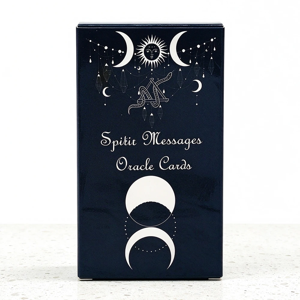 Hot-selling Spirit Messages Oracle Cards Triple Moon Cards English Version Divination Spiritual Guidance Cards Game for Beginner