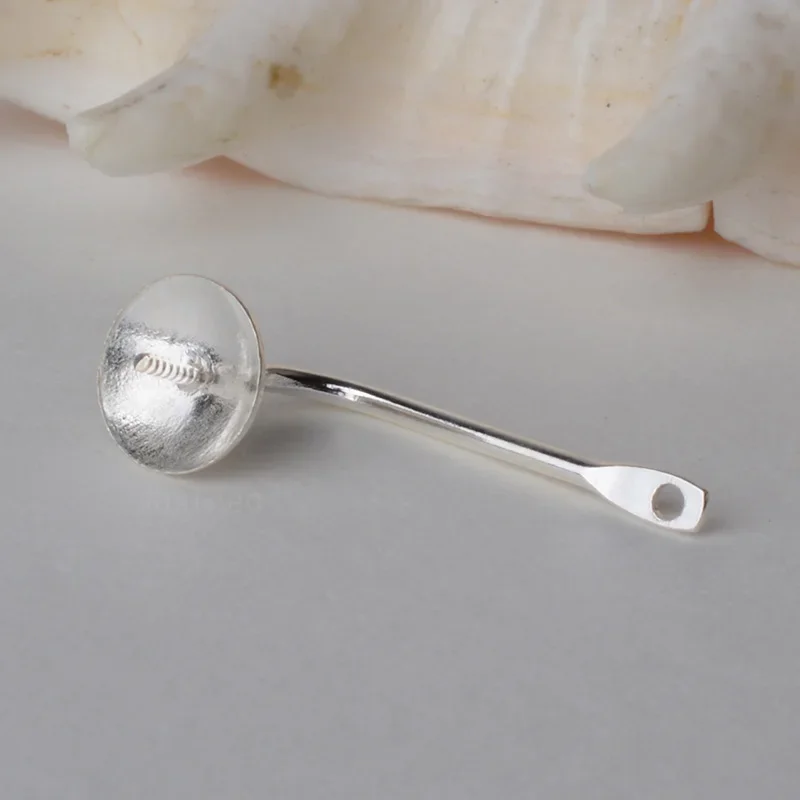 Solid 925 Sterling Silver Earring Findings for Jewelry DIY Components