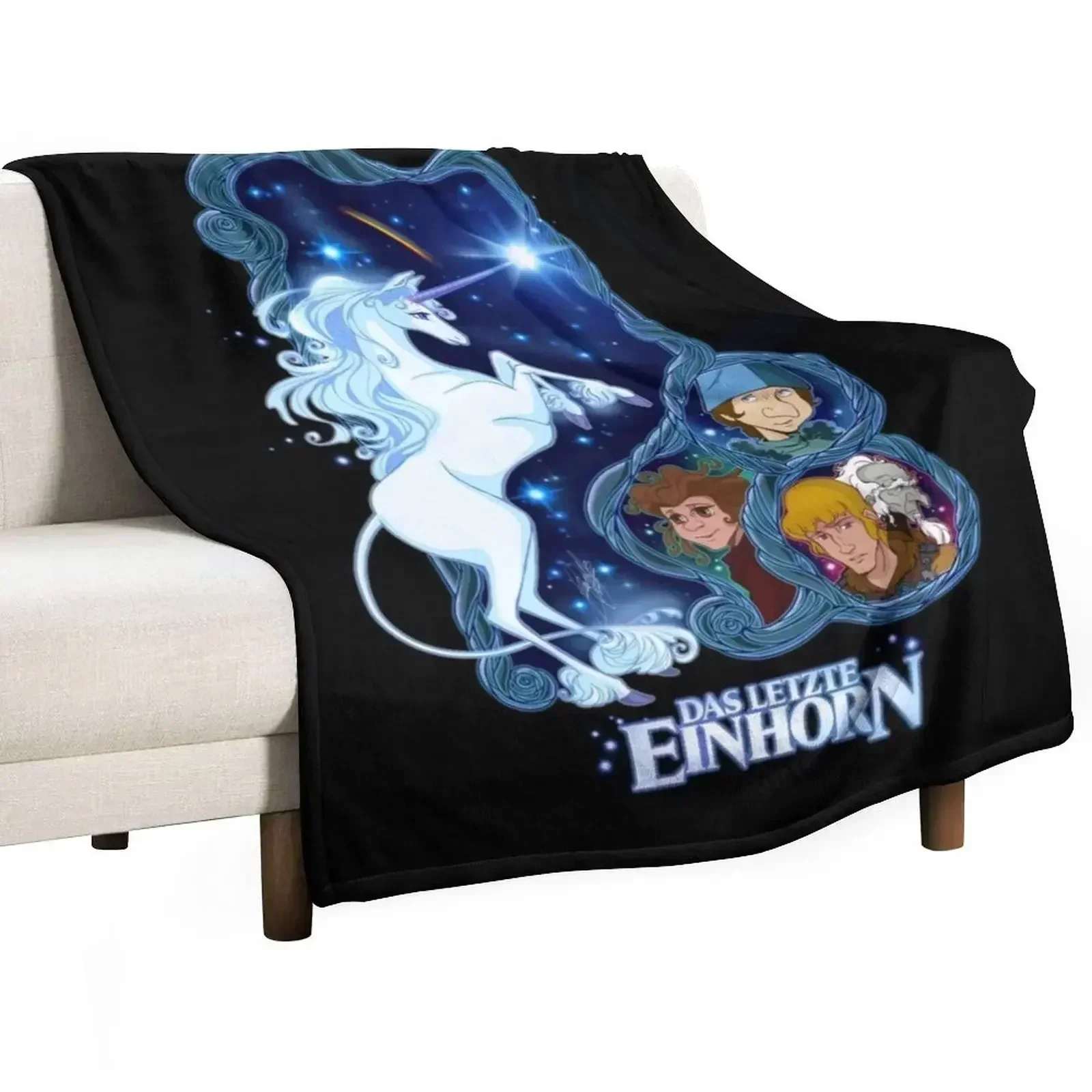 Das letzte Einhorn - German Throw Blanket cosplay anime Loose Bed Fashionable Heavy Bed covers Winter beds Blankets