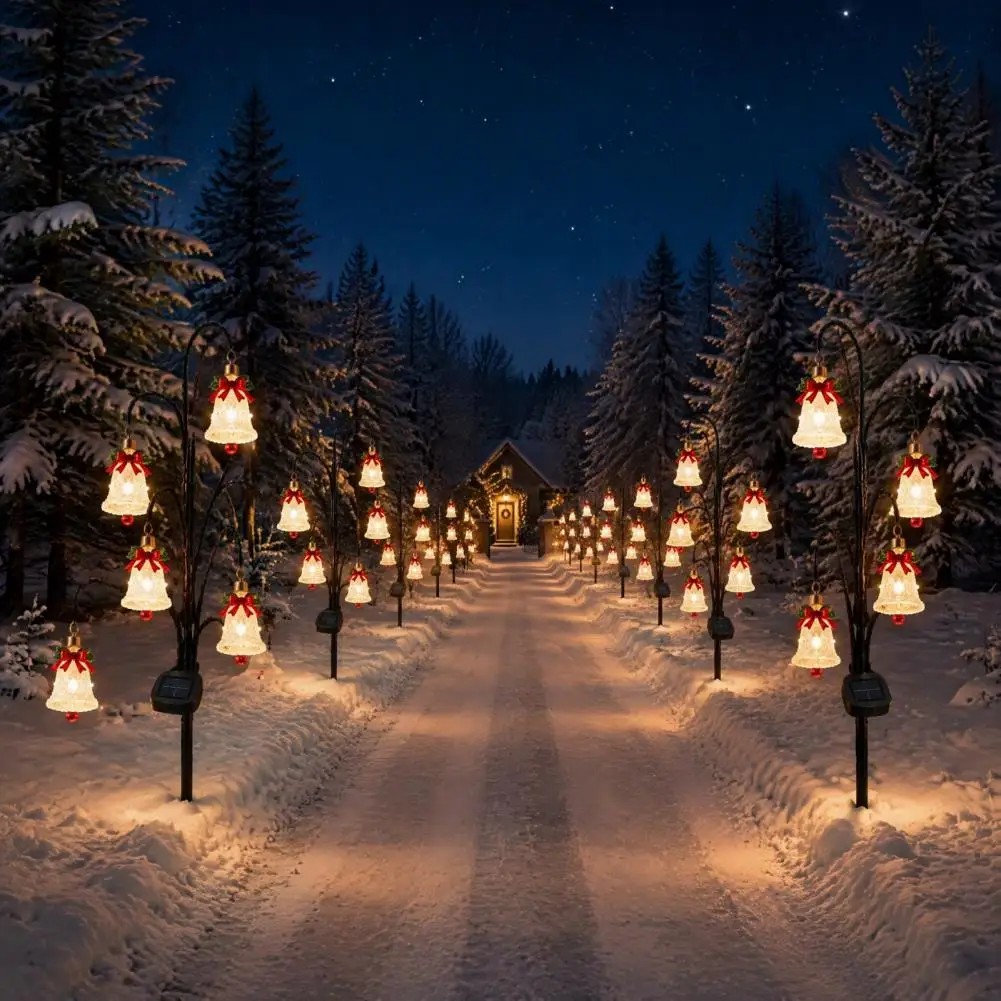 Magical Solar Christmas Stake Lights With Auto-On, Weatherproof Design For Garden, Pathway & Patio
