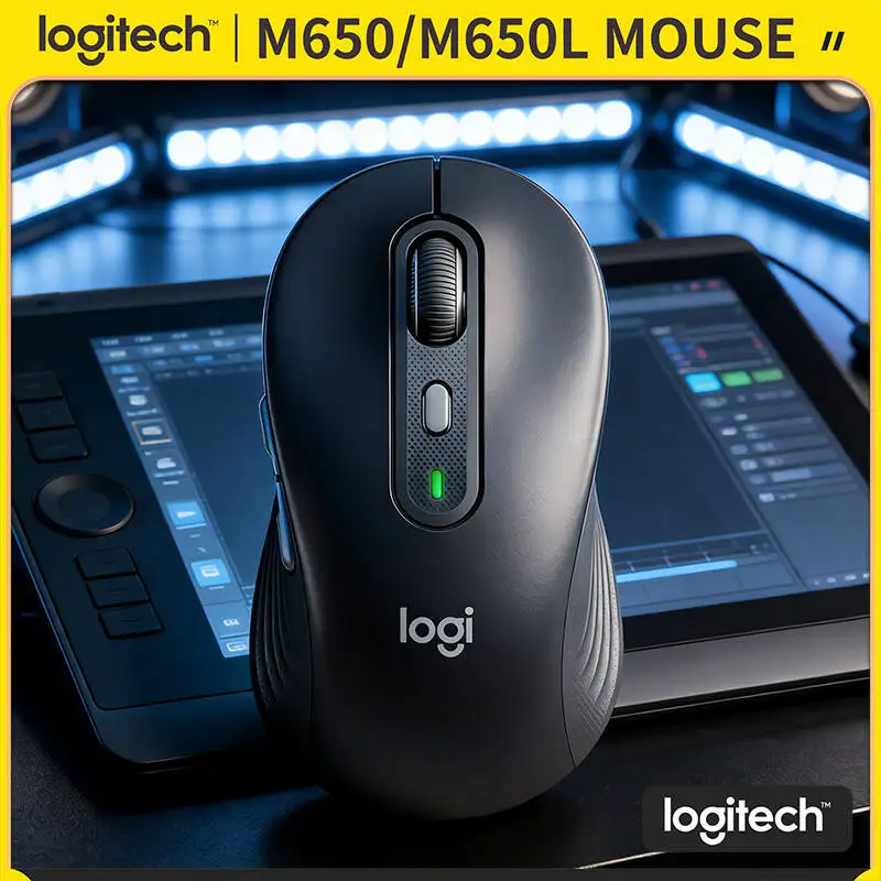 

Эргономичная мышь Logitech M650/M650L — 400-4000 DPI, резиновые боковые накладки, усовершенствованное оптическое отслеживание, совместимость с различными ОС