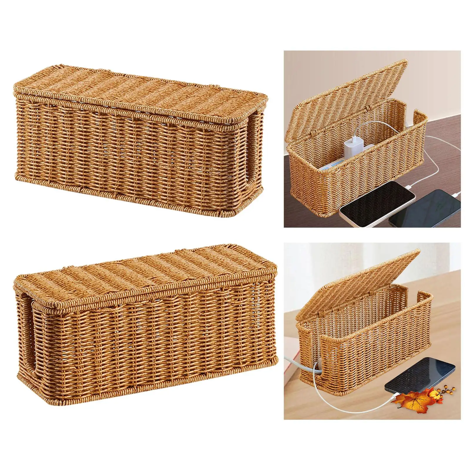 

Cable Management Box Electrical Cord Management Case for Power Strip TV Home