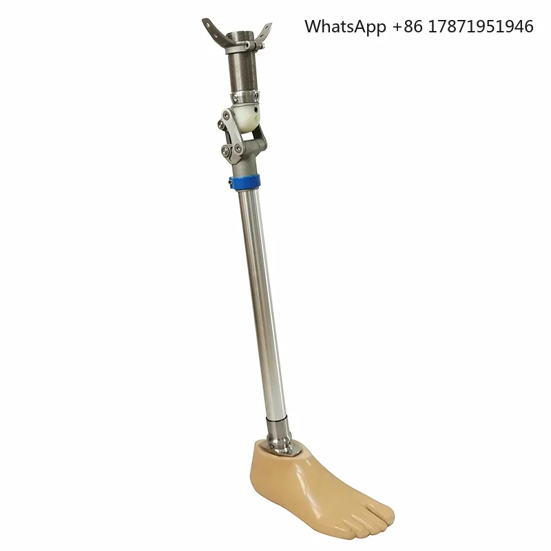 Artificial knee prosthetic leg knee joint 4 bar linkage knee joint with lock leg prosthesis