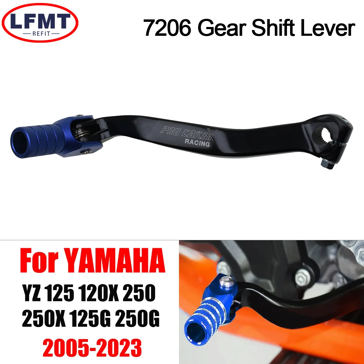 

Motocross High Quality CNC Gear Shifter Shift Lever For YZ125 YZ120X YZ250 YZ250X YZ125G YZ250G FANTIC XX125 XX250 XE125 05-2022