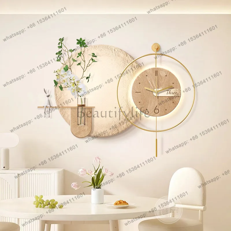 Best Sellers Aesthetic Chinese Style Clock Wall Design Minimalist Fashion Interior Wall Watch Modern Art Mural Reloj Pared Home