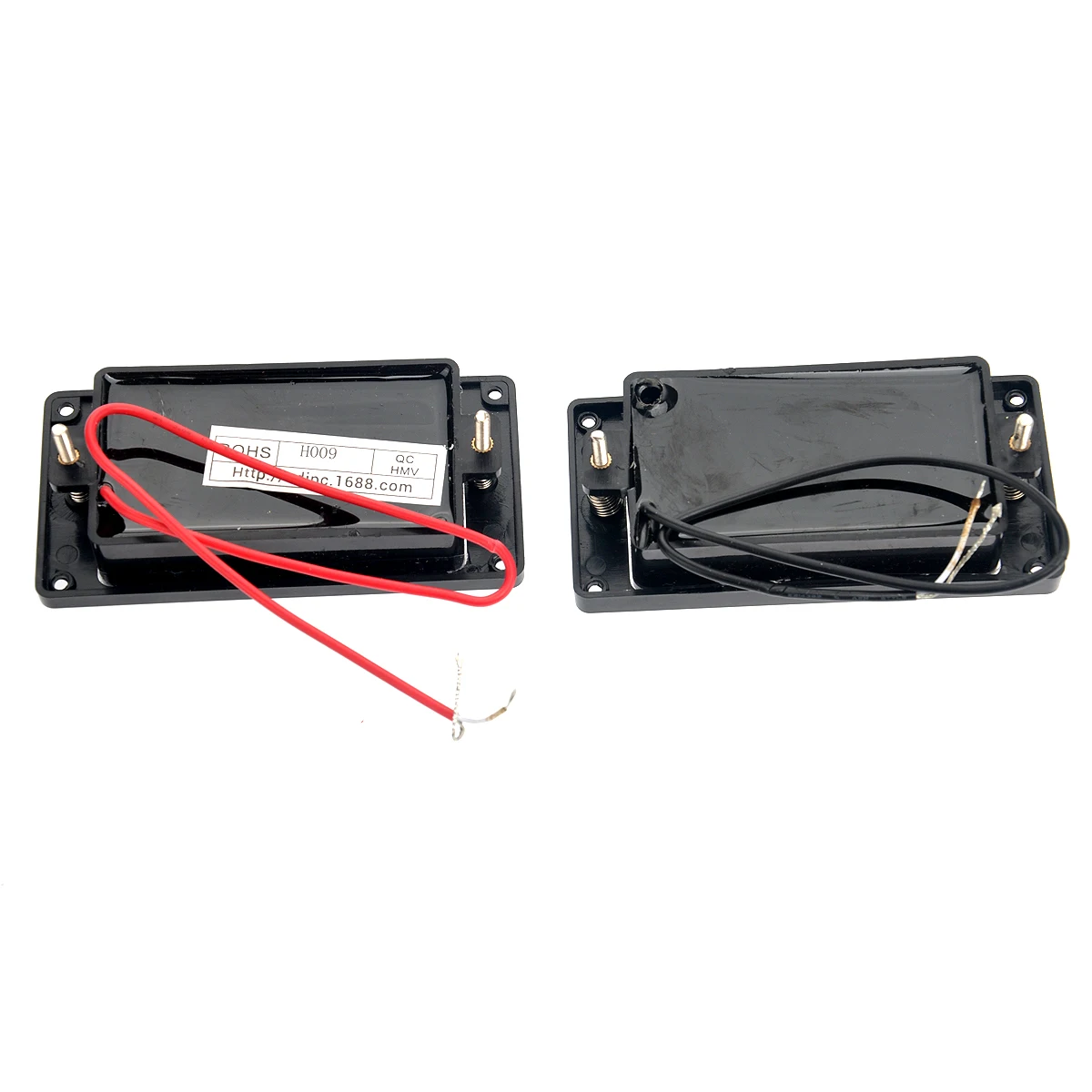 مجموعة التقاطات هامبوكر المختومة، مكونات جيتار سوداء عالية الجودة، متوافقة مع الشمع المغمس بدون ضوضاء