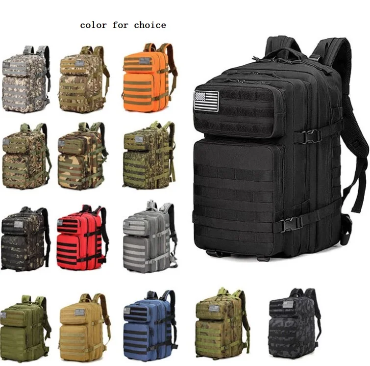 Outdoor Go Bag Survival Gears 72 Hours Camping Backpack Tactical Emergency Survival Kit for Disaster Earthquake Tsunami