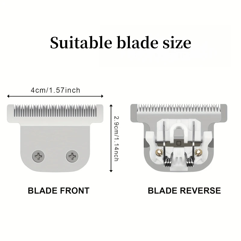 8-teiliges Set Barttrimmer-Führungskämme für Wahl 40mm Abnehmbare T-Blade Serie Haarschneidemaschinen Begrenzungskämme 9818/9864/9888/9898/9816 – Detail 3