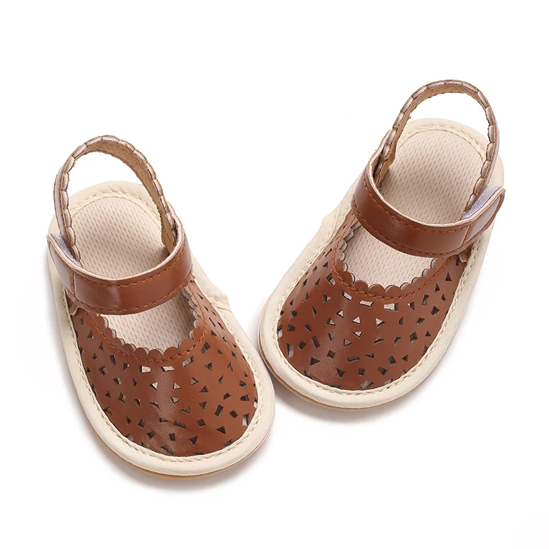 Fashionable and Cute Roman Style Hollow Sandals Suitable For Baby Girls Breathable and Lightweight Summer Walking Shoes