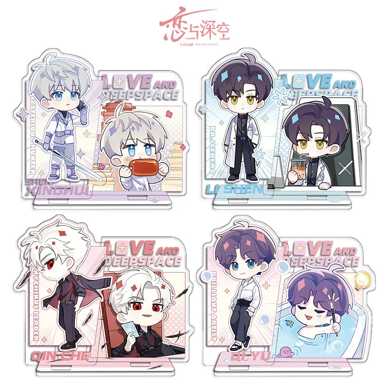 Game Love and Deepspace Acrylic Stand Sylus Rafayel Xavier Zayne Container Anime Figure Model Plate Cosplay Desk Decor Gift