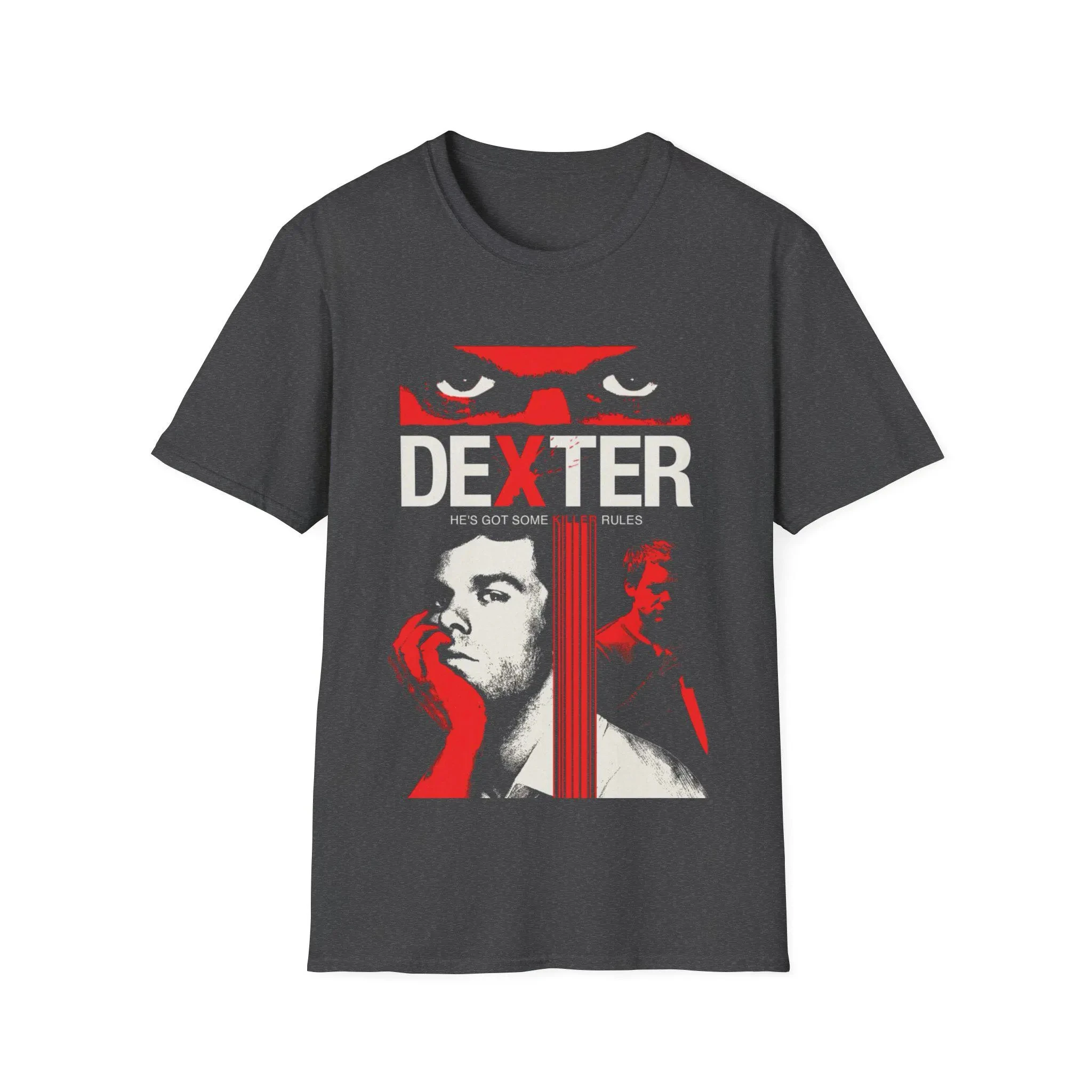 تي شيرت للجنسين من المسلسلات التلفزيونية للمراهقين، طراز Dexter Retro، تي شيرت مطبوع على الطراز الكلاسيكي من Dexter للنساء #6