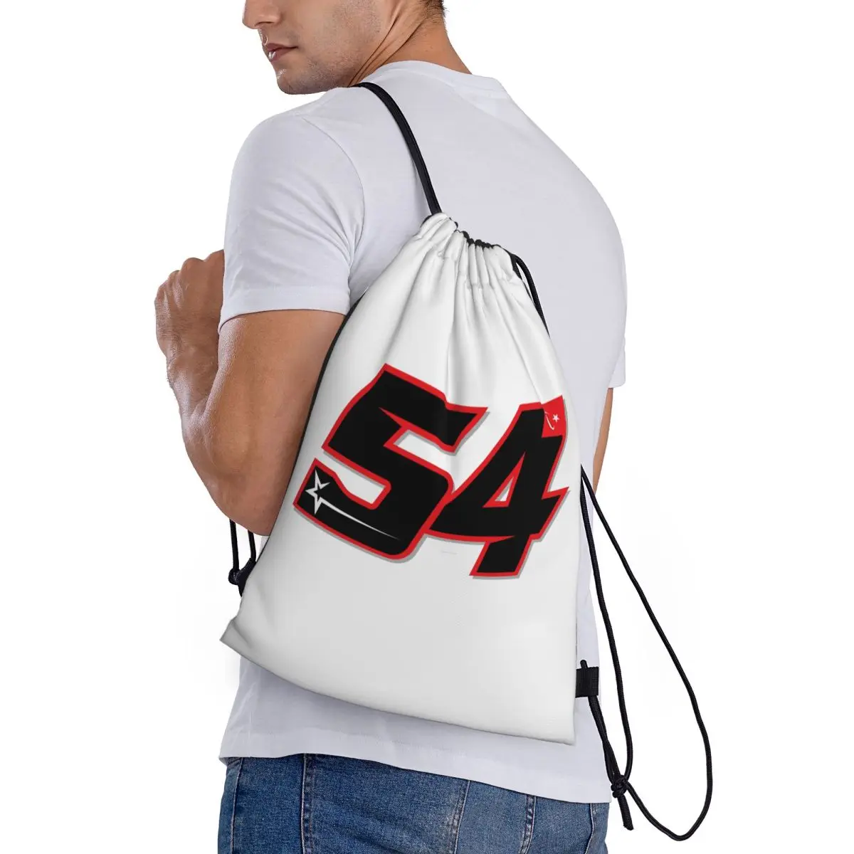 

Toprak Razgatlioglu 54 Backpacks Portable Drawstring Bags Storage Bag Book Bags for Man Woman School