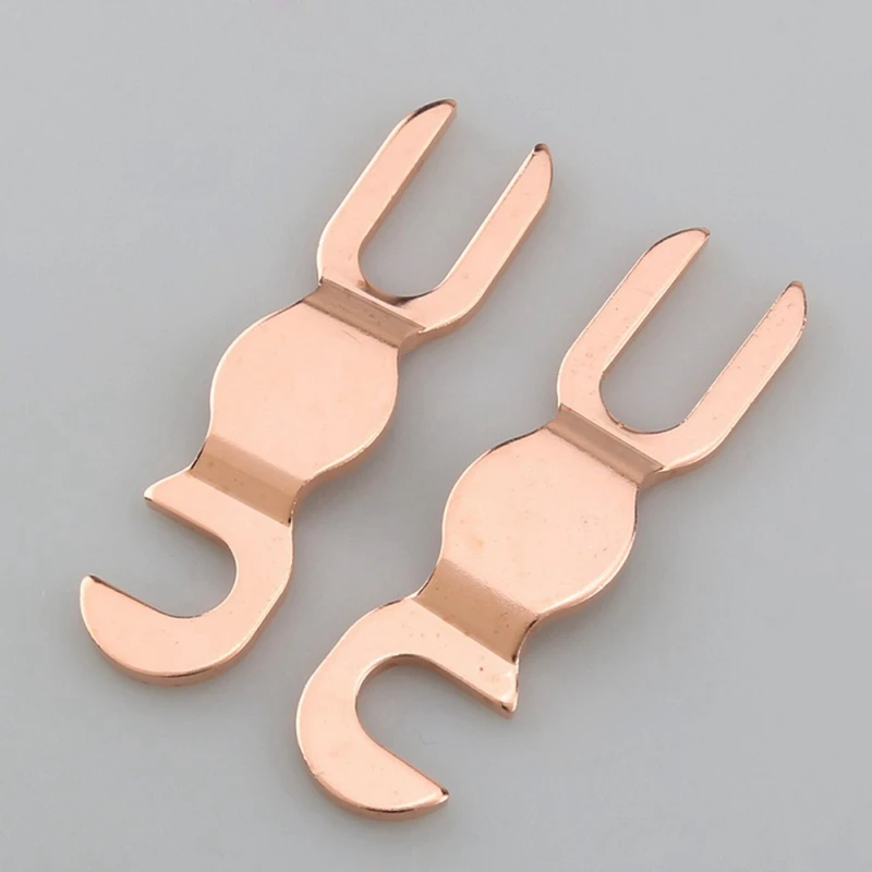 Altavoz de Audio Hifi, puente de poste de encuadernación 5N, Cable de altavoz KTV, puente, horquilla en U, conector de Terminal de Audio duradero A