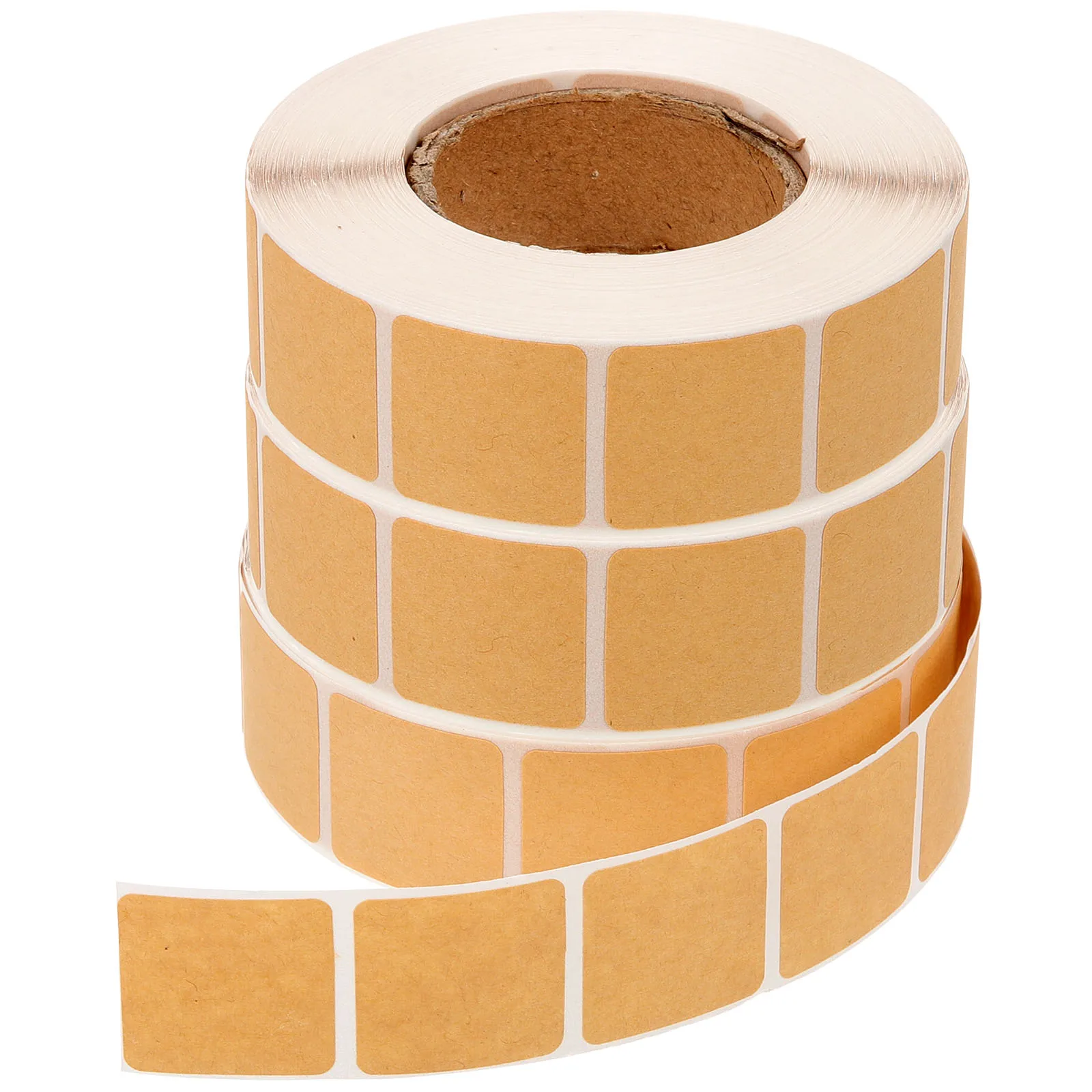

3 Rolls Target Board Stickers Repair Sports Removable Labels Easy Peel off Light Brown Blank
