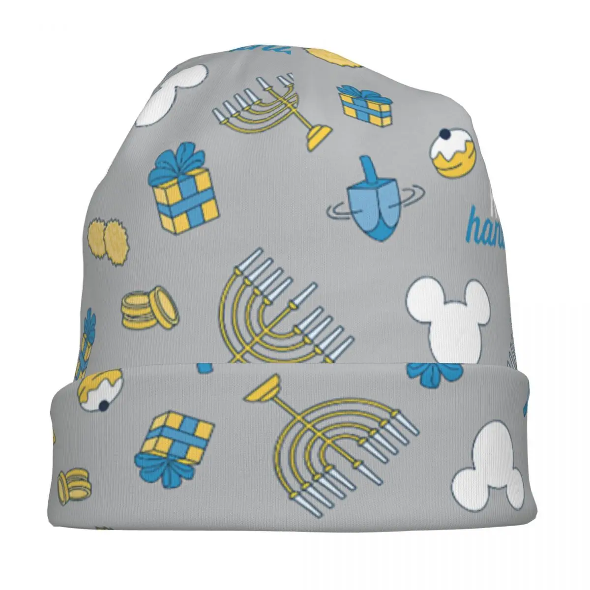 قبعات ميكي ماوس هابي هانوكا بونيه رائعة للاستخدام الخارجي قبعات سكوليز بيني للجنسين قبعة مرنة حرارية دافئة