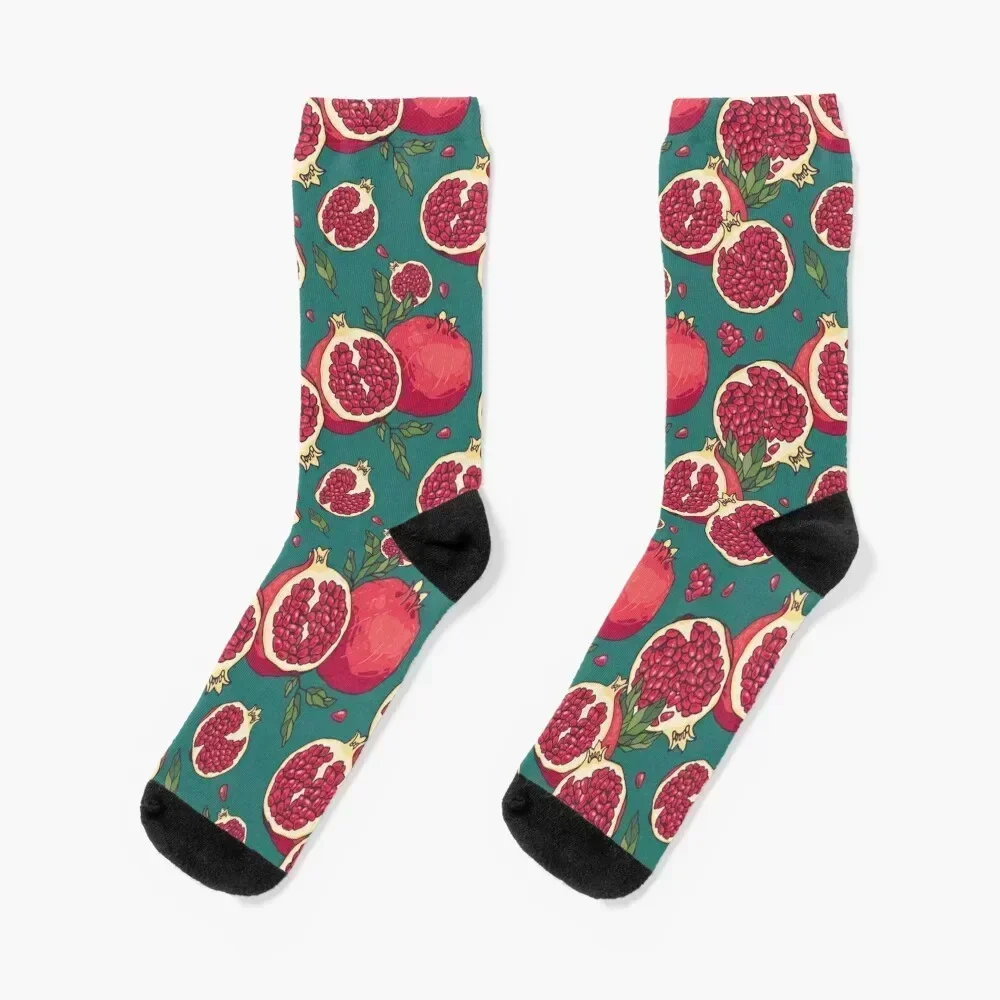 

Juicy pomegranate fruits Socks hip hop summer Men's Crossfit Socks Woman Men's