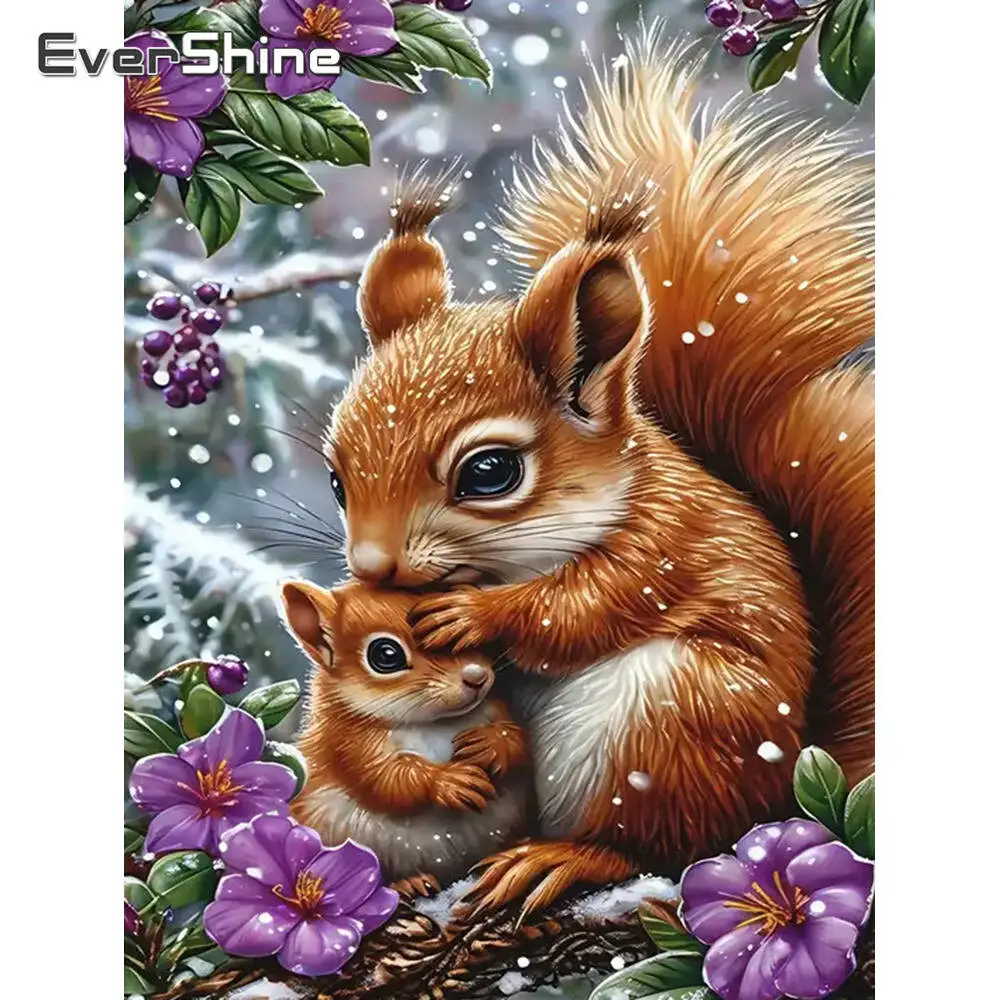 Evershine Diamant-Malerei, Hund, Tier, Strass-Bilder, Cartoon-Diamant-Stickerei, Brücke, buntes Kunsthandwerk, handgefertigtes Geschenk