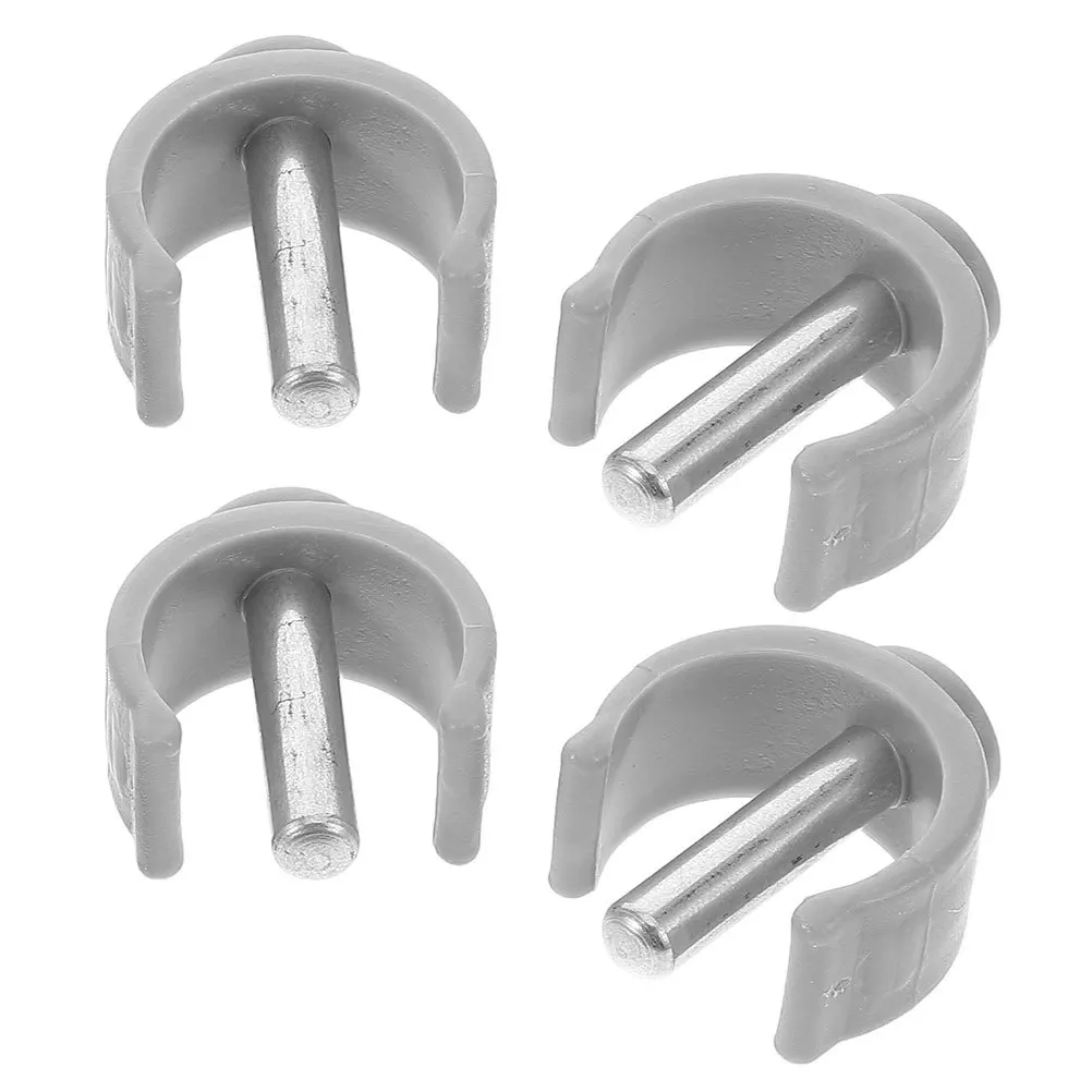 4 Stück C-förmige Riegelklemmen-Ersatz für Gehstöcke, Krücken, Stöcke, langlebiger Stahl, ABS, rutschfest, Senioren-Mobilitätshilfe