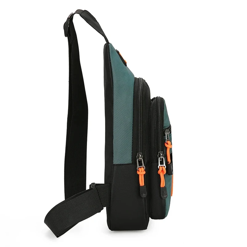 Wasserdichte Sport-Umhängetasche für Herren, Outdoor-Wander- und Fahrrad-Schulter-Brusttasche, lässiger Reise-Sling-Rucksack. – Detail 1
