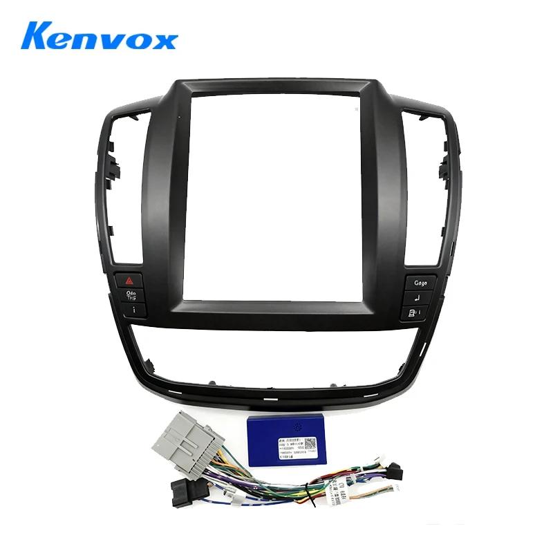 

Kenvox 9.7" Tesla Vertical Screen Car Radio Fascia Frame for Buick LaCrosse 2006-2008 Dash Kit Install Panel wire harness Adapte