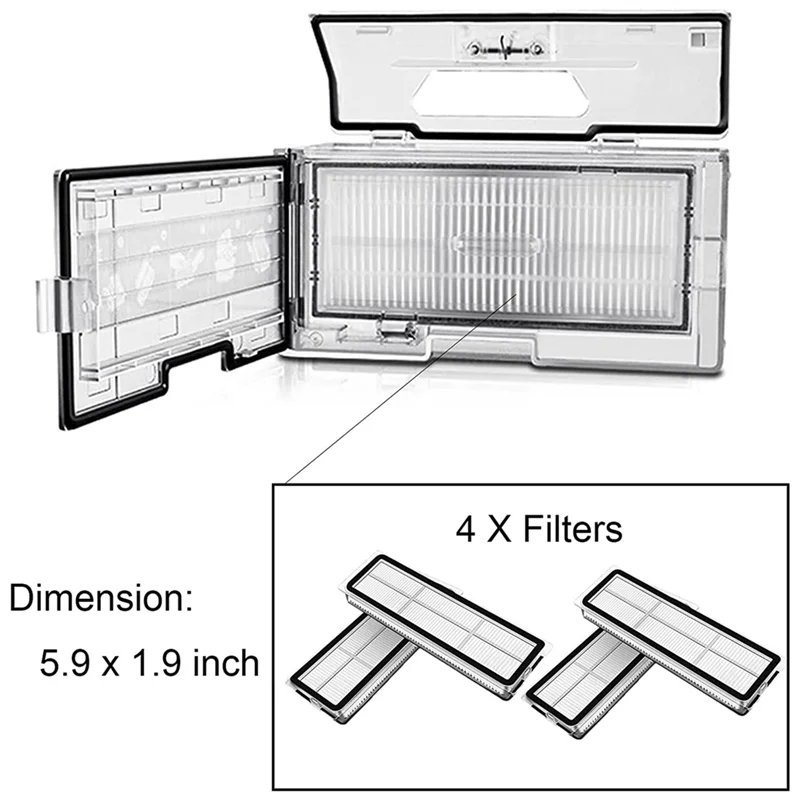 Accessory Set Compatible for D10 Plus Robot Vacuum Cleaner, Main Brushes ,Filters, Wipes Side Brushes