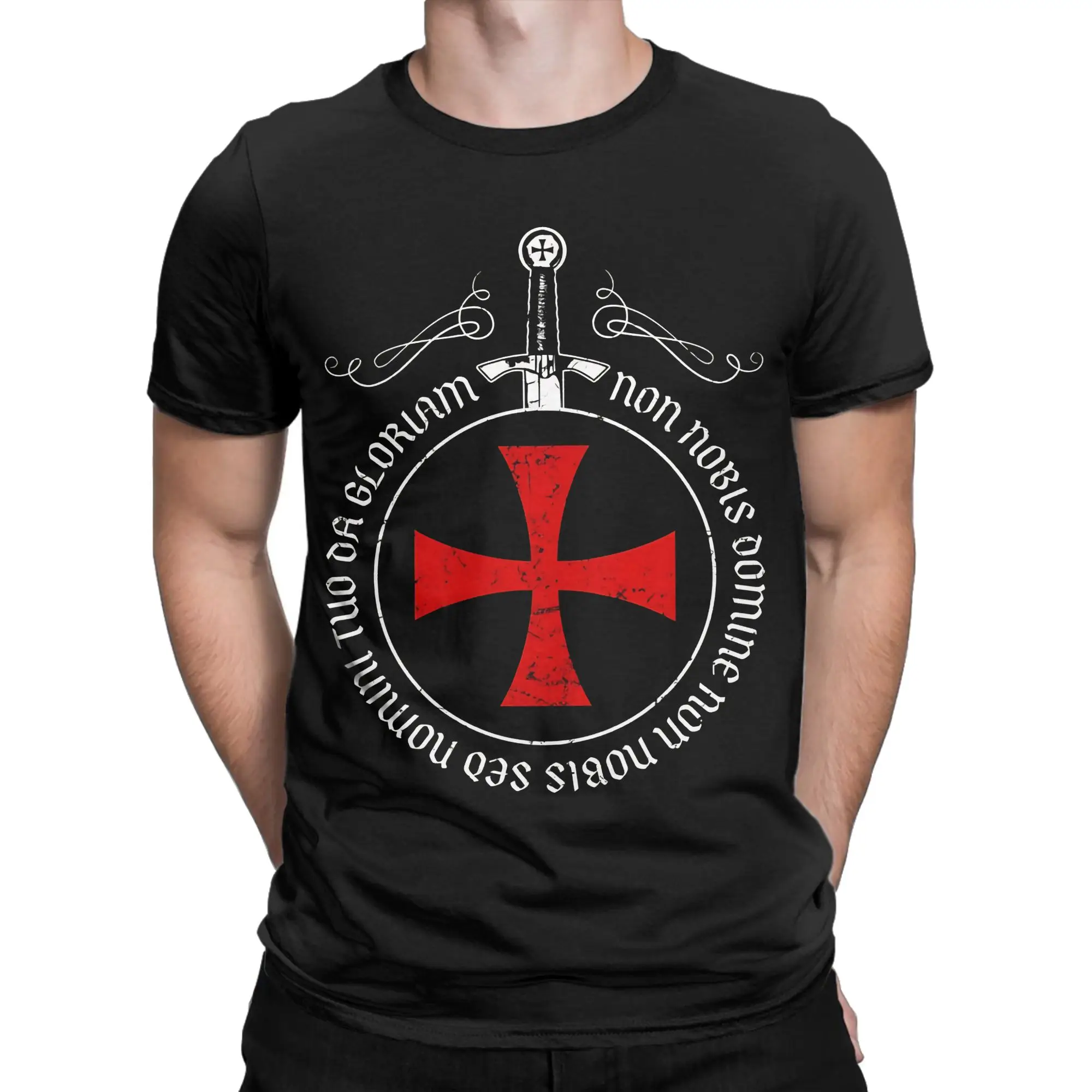 Templar Cross Knights Merch Men Women T Shirt 100% Cotton Tee Graphic  T-shirt Clothes