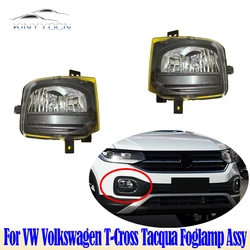 For VW Volkswagen T-Cross Tacqua 2020 21 22 23 Front Bumper Fog Light Foglight Fog Lamp Foglamp DRL Day Running Lamp Headlamp